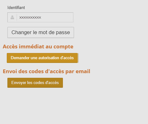 Connexion à l'espace d'un Utilisateur