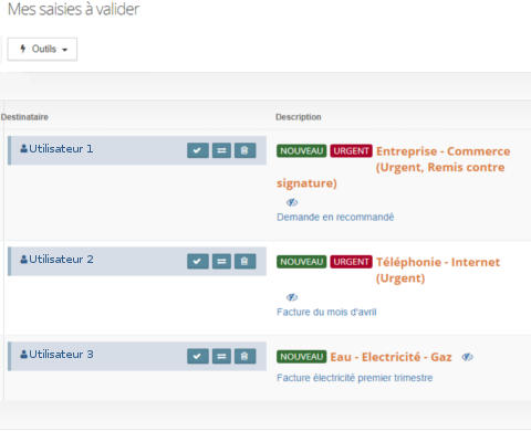 Validation des saisies de document